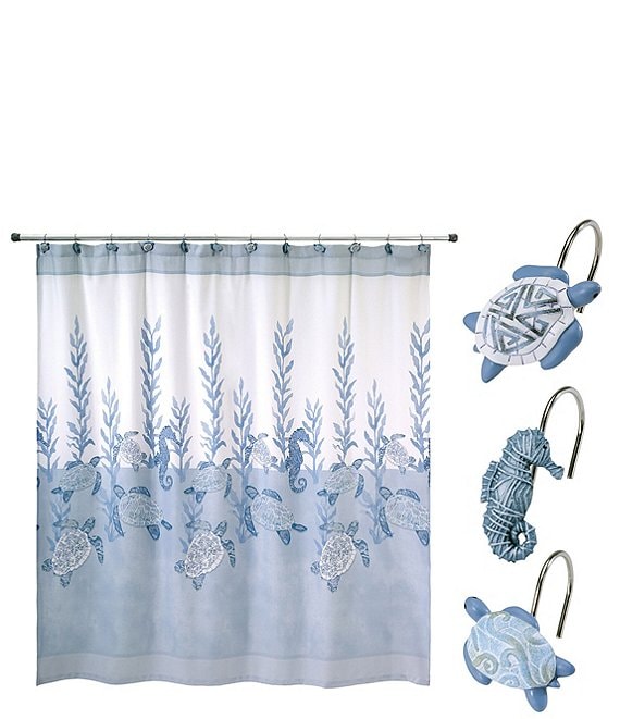 Avanti Linens 13-Piece Caicos Shower Curtain And Hook Set
