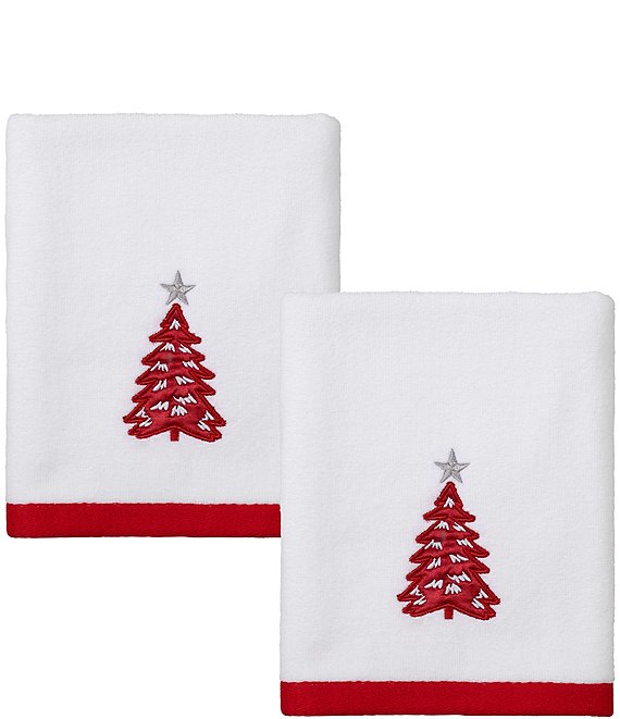 Christmas Poinsettia 3 Piece Towel Sets, 1 Bath Towel 30x60 inch