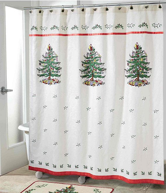 Avanti Linens Spode Christmas Tree® Collection Shower Curtain