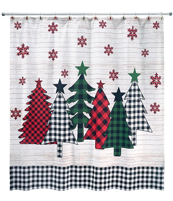 Avanti Linens Tis The Season Collection, Tall Snowman Shower Curtain