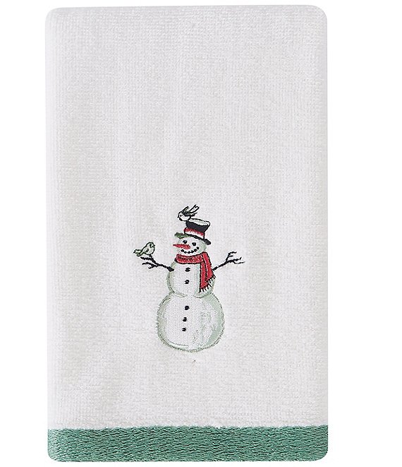 Avanti Linens Yuletide Decorative Embroidered Bath Towel