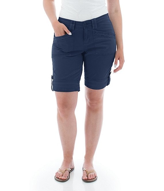 Aventura Arden V2 Organic Cotton Blend Twill Solid Bermuda Shorts