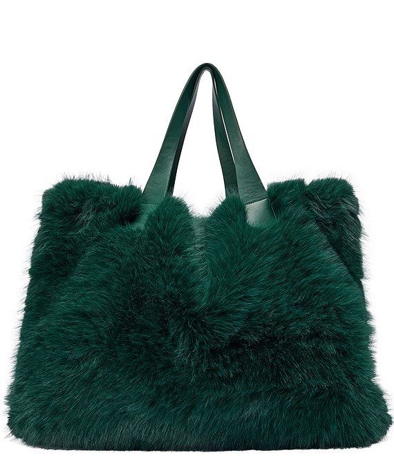 Azalea Wang Confidante Solid Faux Fur Tote Bag