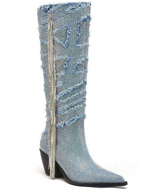 Dillards 2025 rhinestone boots