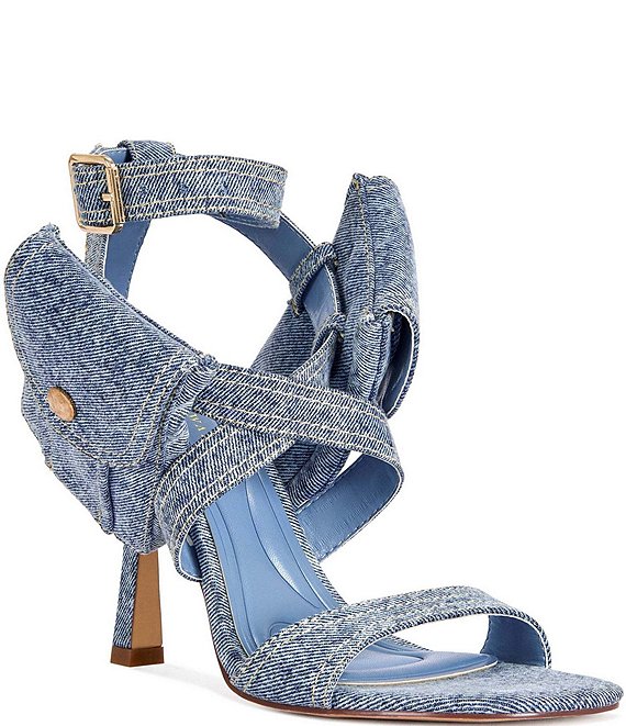 Azalea Wang Kershaw Denim Pocket Sandals