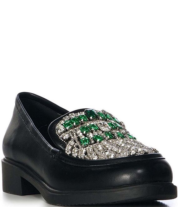 Azalea Wang Thalassa Rhinestone Loafers Dillard s