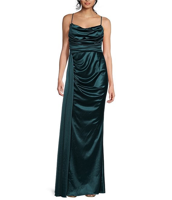 B darlin v neck satin ball gown hotsell