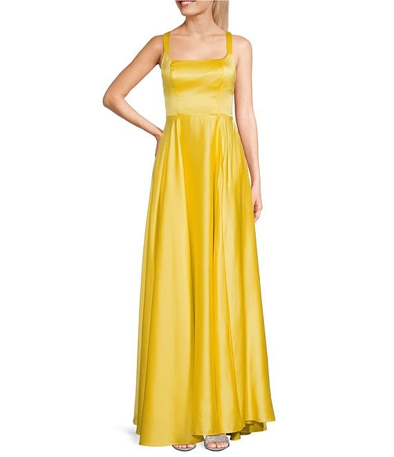 Dillards store dresses yellow