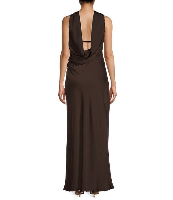 b darlin maxi dress B. DARLIN Womens Long Evening Slit Maxi Dress, Black, Juniors, 7/8