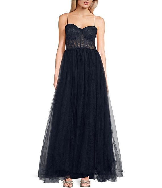 Jovani 36687 Size 14 Black Long Prom Dress Sequin Floral Corset Off Sh –  Glass Slipper Formals