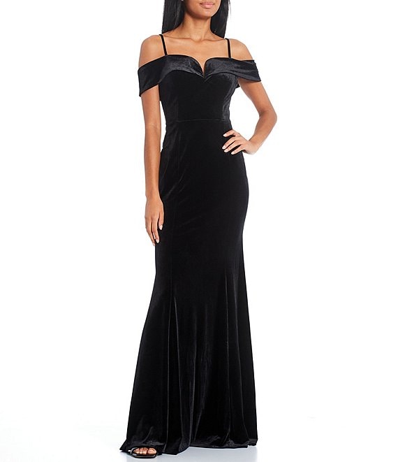 B. Darlin Velvet Mermaid Long Dress | Dillard's