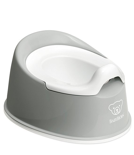 Color:Gray/White - Image 1 - Smart Potty Training Potty Chair