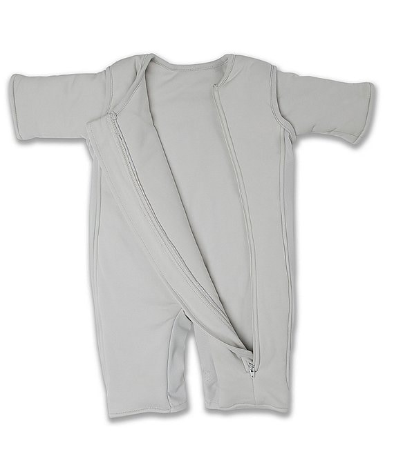Color:Gray - Image 1 - Swaddle Transition Sleepsuit