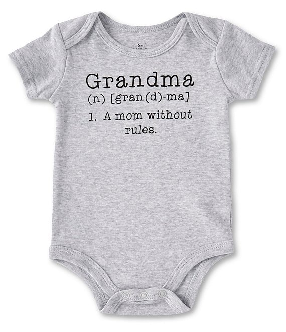 Grow Bodysuit I Love Grandma And Grandad Personalised Kids Child Baby Vest 