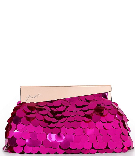 Badgley Mischka Edie Sequin Pouch Clutch
