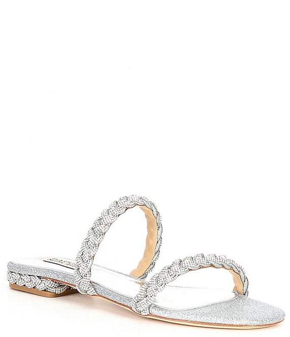 Badgley Mischka Femme Crystal Embellished Braided Dress Sandals | Dillard's