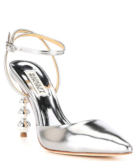 Badgley Mischka Indie II Metallic Leather Pumps | Dillard's