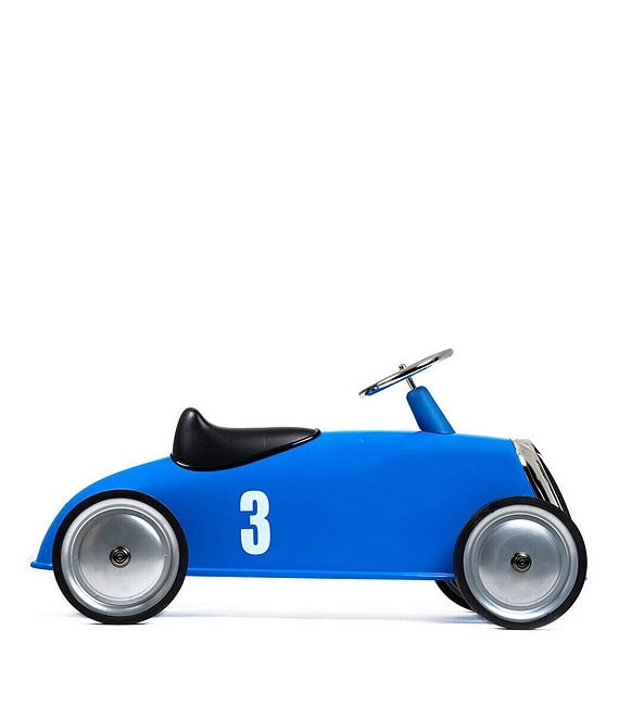 Color:Blue - Image 1 - Rider Vintage Race Numbered Ride-On Car