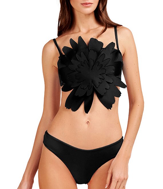 Bahia Maria Margarita Flower Bandeau Swim Top Classic Moderate