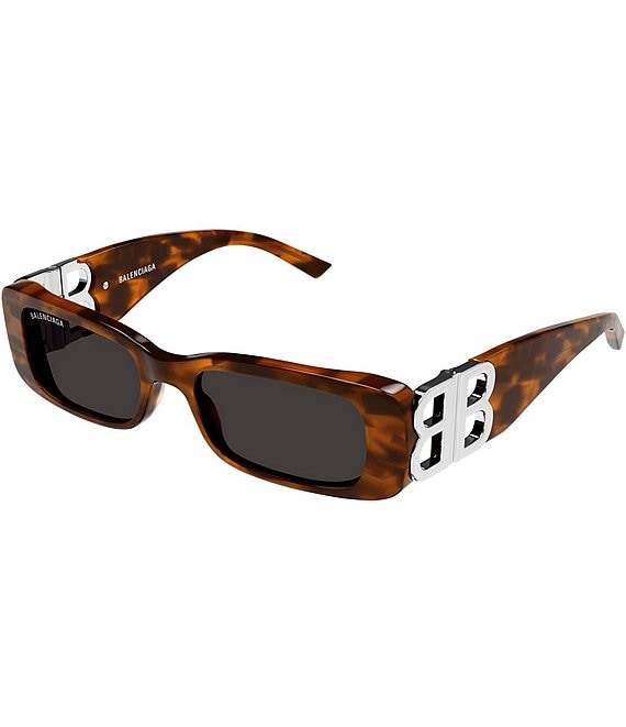 Balenciaga Unisex Dynasty 51mm Rectangle Havana Sunglasses | Dillard's