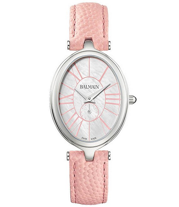 Balmain Paris Women's Quartz Two Hand Leather Strap Watch