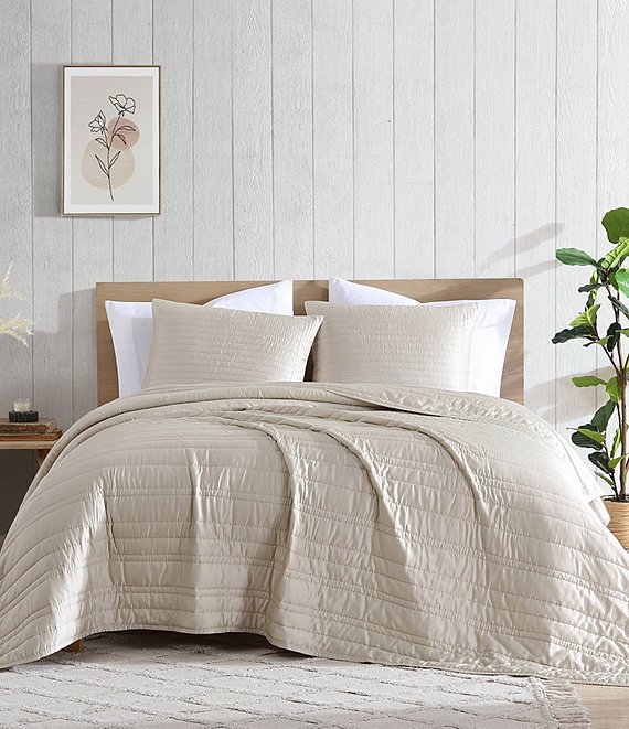 Color:Almond Milk - Image 1 - Bamboo Bliss by Royal Heritage Drift Quilt Mini Set