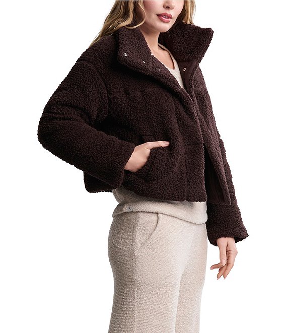 Barefoot Dreams CozyChic® Brushed Knit Side Welt Pockets Puffer