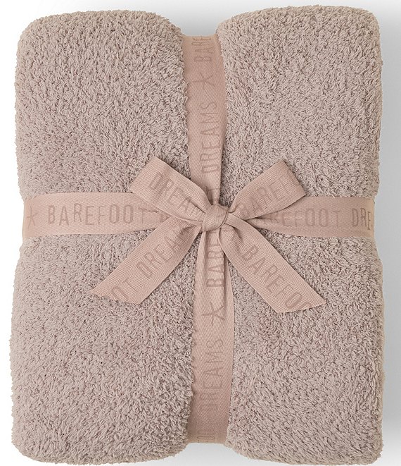Barefoot Dreams CozyChic® Color Block Throw Blanket, Taupe/Multi - Image 1