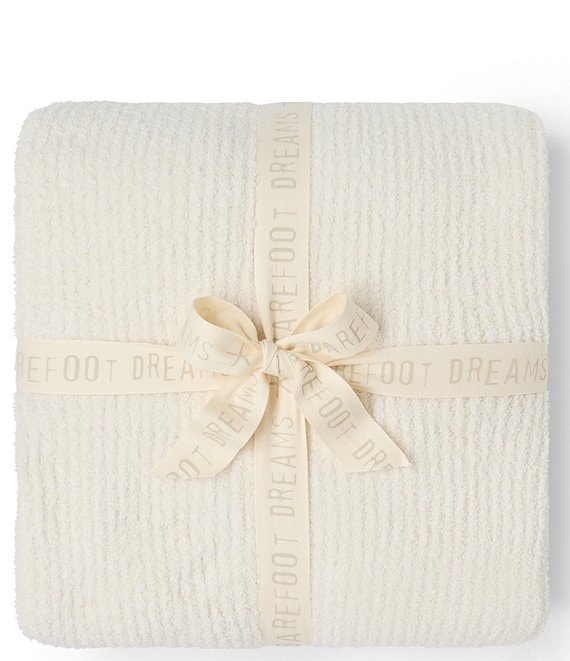 Barefoot Dreams CozyChic® Rib Blanket Stitch Throw Blanket