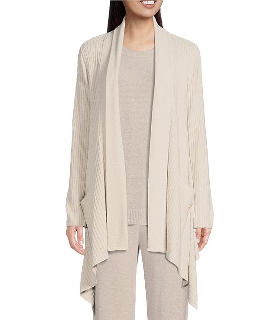 Barefoot Dreams CozyChic Ultra Lite Draped Shawl Collar Cardigan