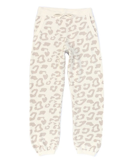 Barefoot Dreams Girls 6-14 CozyChic Ultra Lite® Leopard Print Track Pant