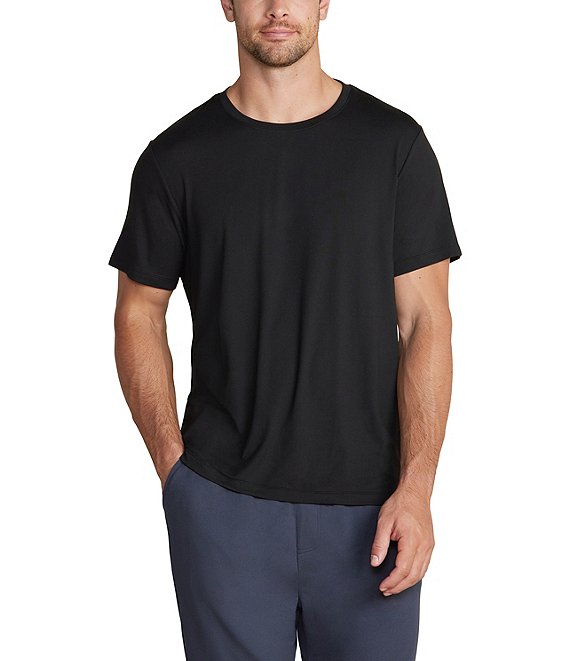 Barefoot Dreams Malibu Collection® Short Sleeve Sleep Shirt, Black - Image 1
