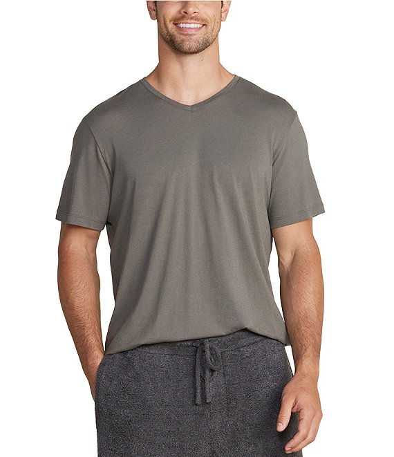 Barefoot Dreams Malibu Collection® V-Neck Short Sleeve Basic T-Shirt