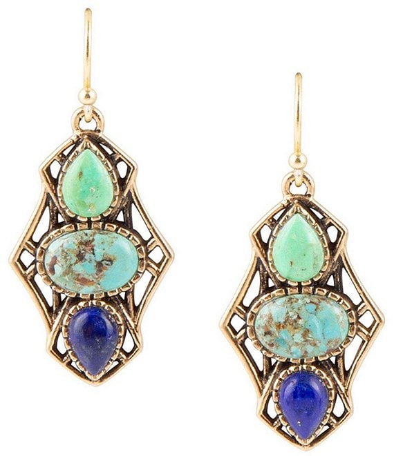 Water Drop Blue Crystal Stone Drop Earrings, Size: 6.8*3.4 Cm at Rs  1450/pair in New Delhi