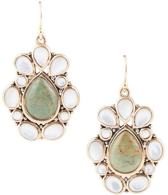 Mother Of Pearl Chandelier Drop Earrings