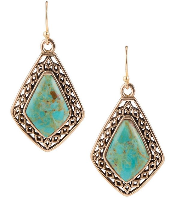 silver star jewelry- old town Scottsdale- Arizona- authentic jewelry-  southwest jewelry- green turquoise jewelry- Triangular Green Turquoise  Earrings 012622