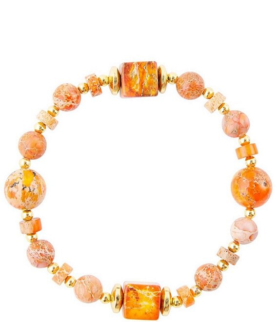 Barse Genuine Stone Jasper Stretch Bracelet | Dillard's