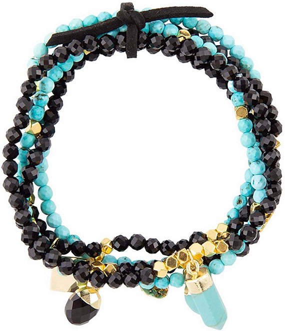 Barse Genuine Stone Stretch Bracelet Set | Dillard's