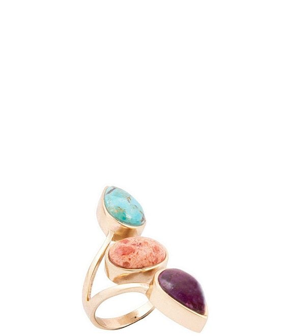 Barse Painted Desert Genuine Stone Statement Ring