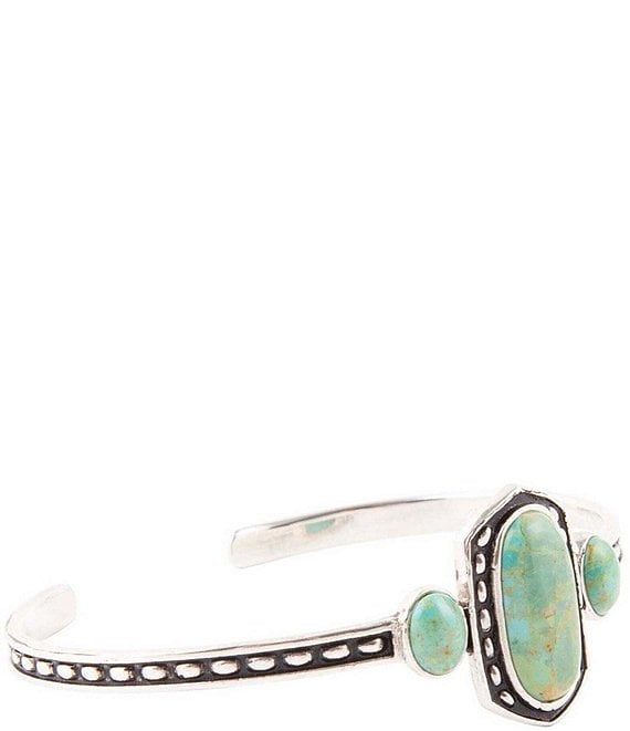 Barse Sterling Silver And Genuine Turquoise Cuff Bracelet | Dillard's