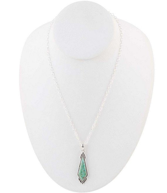 Barse Sterling Silver Turquoise Pendant Necklace | Dillard's