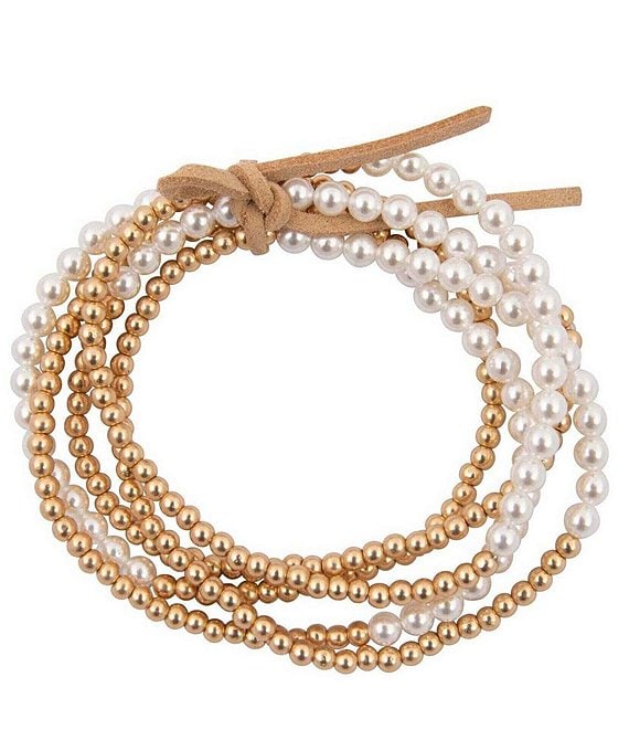 Barse Wind Dancer Shell Stretch Bracelet Set