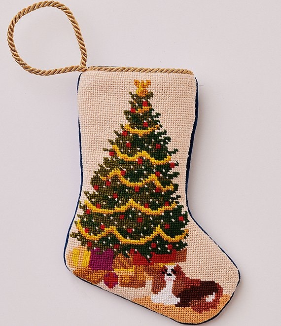 Bauble Stockings O Christmas Tree Needlepoint Stocking