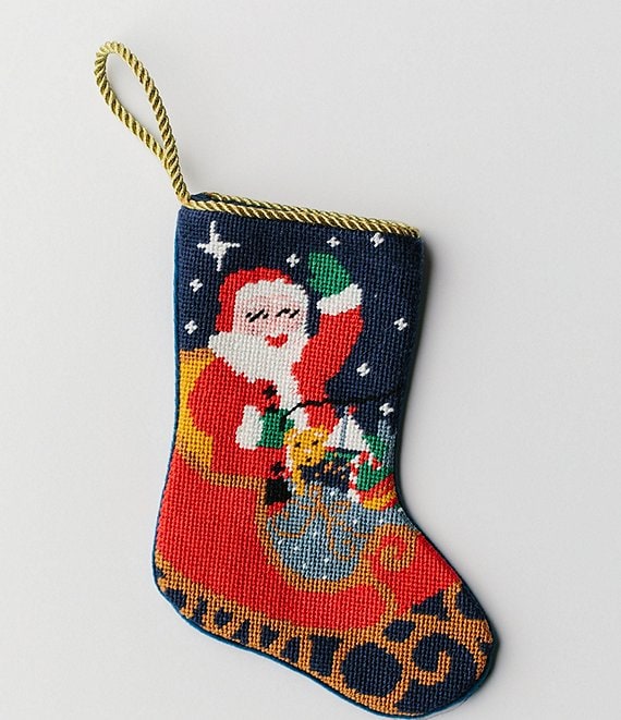 Vintage Needlepoint Christmas Stocking Santa Claus Christmas -   Needlepoint  christmas, Christmas stockings, Needlepoint christmas stockings