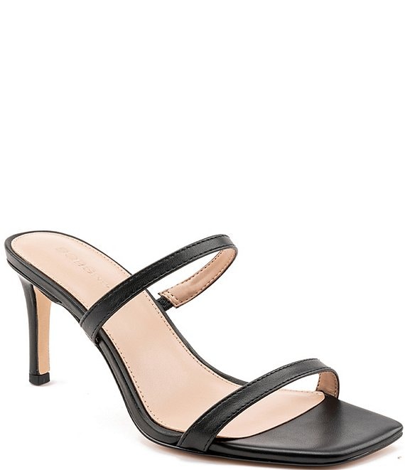 BCBGeneration Salin Leather Stiletto Heel Dress Slide Sandals | Dillard's