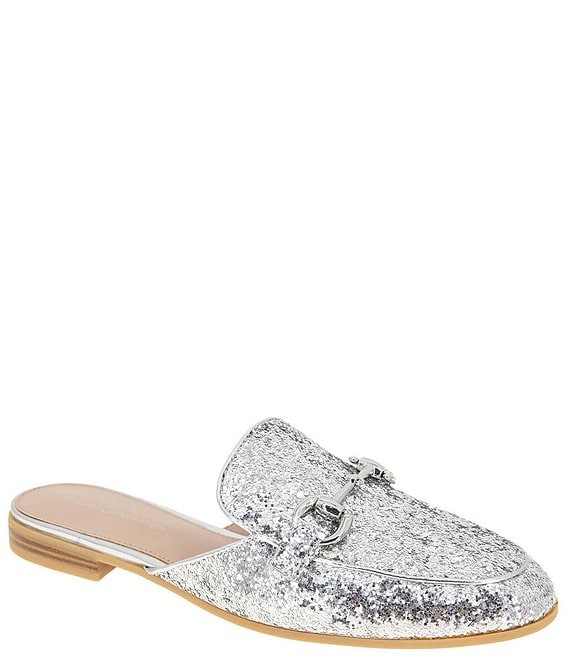 BCBGeneration Zorie Glitter Bit Buckle Mules | Dillard's