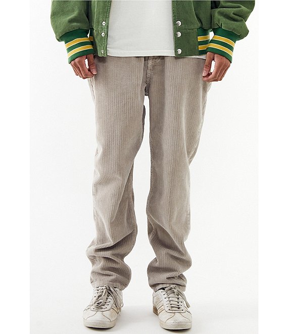 Color:Stone - Image 1 - Straight Dad Cord Stone Pants