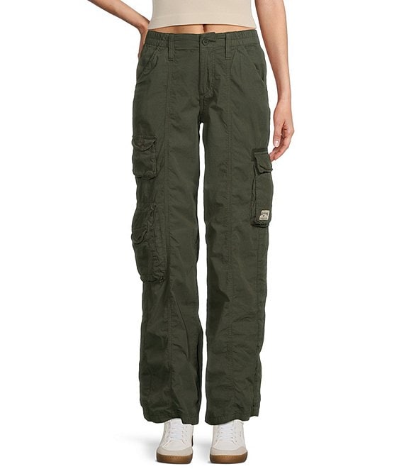 BDG Urban Outfitters Y2K Low Rise Womens Cargo Jeans - WASHED