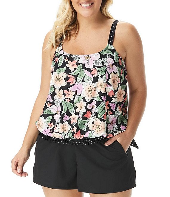 dillards plus size swim
