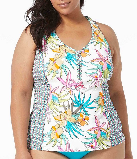  Plus Size Bathing Suit Tops with Built in Bra Tankini